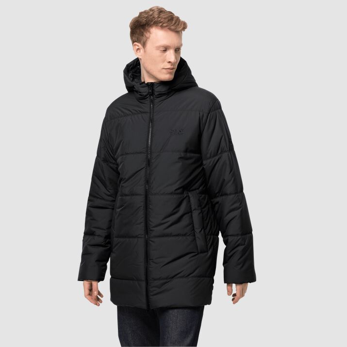 Chamarra Cortavientos Jack Wolfskin North York Hombre Negros Mexico-7521391